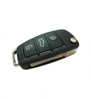 MANDO PLEGABLE AUDI A4, RS4 DE 3 BOTONES 433 MHZ (8E0837220K - 8E0837220Q)